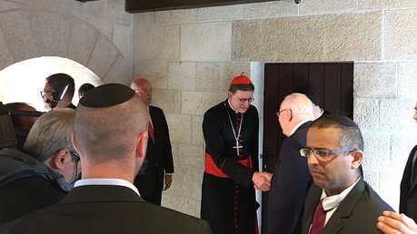 Kardinal Woelki begrüßt Israels Präsidenten Rivlin / © Ingo Brüggenjürgen (DR)