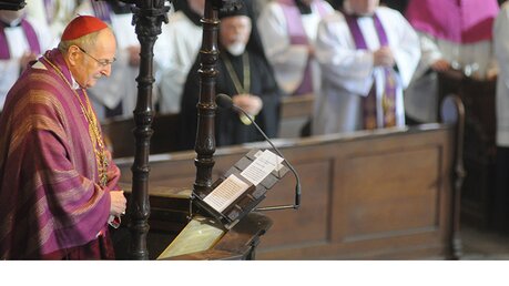Kardinal Meisner bei seiner letzten Predigt als Erzbischof von Köln. / © Tomasetti (DR)