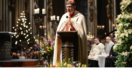 Menschen verstehen sich, wo die Sprache des Geistes Gottes gesprochen werde, sagt Kardinal Woelki in seiner Predigt. / © Tomasetti (DR)