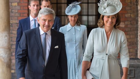 Michael und Carole Middleton, die Eltern der britischen Herzogin Kate / © Dominic Lipinski (dpa)