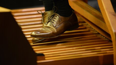 Otto Maria Krämer schwört auf italienisches Schuhwerk bei Trillern auf den Pedalen. / © Tomasetti (DR)
