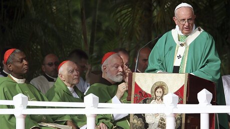 Papstmesse in Havanna  / © Alejandro Ernesto (dpa)