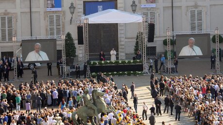 Papst Franziskus zelebrierte die Messe in Turin
