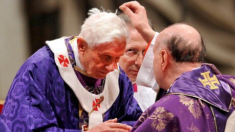 Papst Benedikt XVI. an Aschermittwoch (epd)