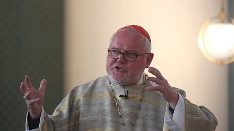 Kardinal Reinhard Marx während des Himmelfahrtsgottesdienstes / © Markus Nowak (KNA)