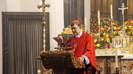 Kardinal Woelki hat zu mehr Mitmenschlichkeit und Solidarität mit Ausgegrenzten und Flüchtlingen aufgerufen / © Martin Biallas  (DR)