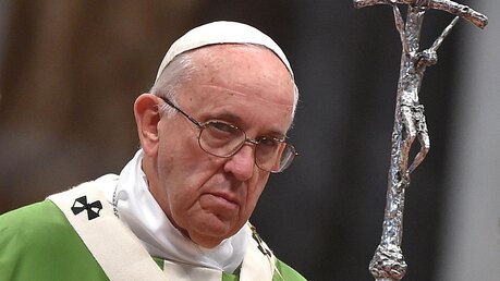 Papst Franziskus feiert die Abschlussmesse / © Ettore Ferrari (dpa)