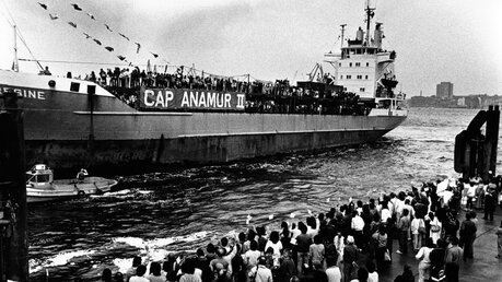 Das Rettungsschiff "Cap Anamur" / © Angela Krumpen (ak)