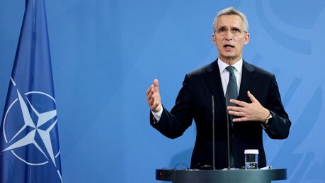 Jens Stoltenberg, Generalsekretär der Nato / © Hannibal Hanschke/Reuters/Pool/ (dpa)