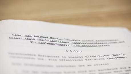 Vor 30 Jahren wurde die "Kölner Erklärung" veröffentlicht / © Julia Steinbrecht (KNA)