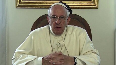 Screenshot:  Videobotschaft von Papst Franziskus / © CTV (CTV)