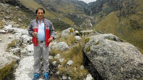 Saul Luciano Lliuya aus Huaraz (Peru)  / © Germanwatch e.V./dpa (dpa)