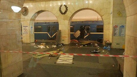 Explosion in der U-Bahn in St.Petersburg / © Uncredited/www.vk.com/spb_today (dpa)
