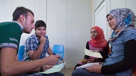 Flüchtlingslernprogramm im Irak (KNA)