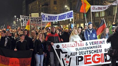 Demonstration in Dresden (dpa)