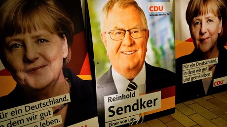 Die Union bleibt mit Angela Merkel stärkste Partei / © Marion Sendker (DR)