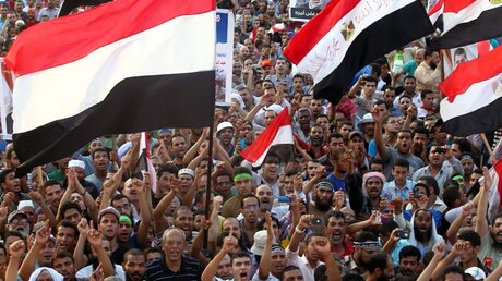 Protestierende Muslimbrüder in Kairo (dpa)