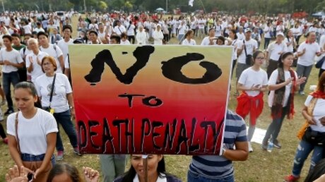 Philippinen: Kirchenprotest gegen Todesstrafe / © Bullit Marquez (dpa)