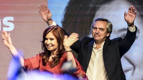 Alberto Fernandez und Cristina Fernandez de Kirchner / © Fernando Gens (dpa)