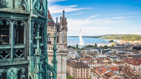 Aussicht auf Genf von der Höhe der Kathedrale Saint-Pierre / © Alexander Demyanenko (shutterstock)
