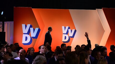 Wahlparty der VVD in den Niederlanden / © Daniel Reinhardt (dpa)