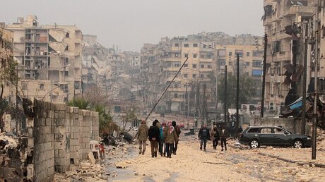 Kämpfe in Aleppo im Dezember 2016 / © Stringer (dpa)