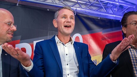 Björn Höcke, Spitzenkandidat der AfD bei der Landtagswahl in Thüringen / © Jens Büttner (dpa)
