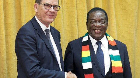 Bundesentwicklungsminister Müller trifft Präsident Mnangagwa / © Ute Grabowsky (dpa)