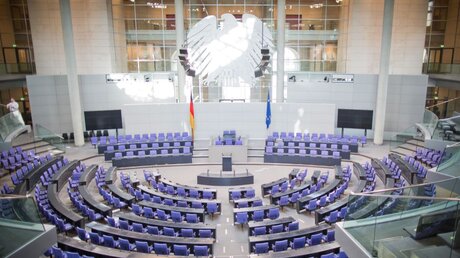 Der Plenarssal im Bundestag (dpa)