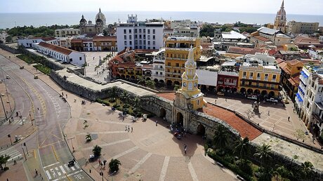 Der historische Teil der kolumbianischen Stadt Cartagena / © Ricardo Maldonado Rozo (dpa)