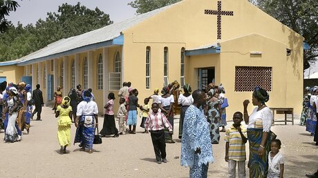 Sonntagsmesse in Maiduguri (Nigeria)  / © Friedrich Stark (epd)