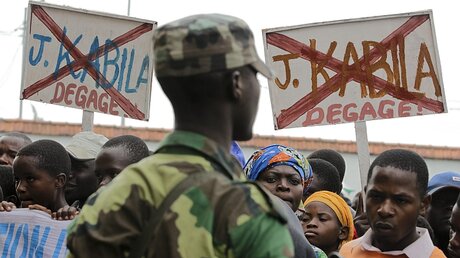 Demonstration gegen den Präsidenten Kabila in Goma, im Kongo / © Dai Kurokawa (dpa)