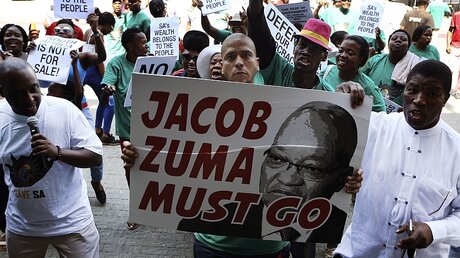 Demonstration gegen Zuma  / © unbekannt (dpa)