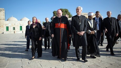 Bischöfe besuchen den Tempelberg in Jerusalem / © Corinna Kern (dpa)