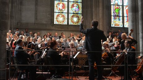 Die Mozart-Messe in B-Dur stand auf dem Programm des diesjährigen Mitsing-Hochamtes. / © Beatrice Tomasetti (DR)
