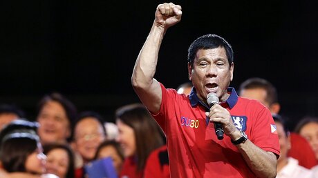 Präsidentschaftskandidat Rodrigo Duterte / © Ritchie B. Tongo (dpa)