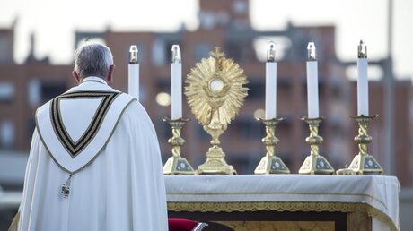 Fronleichnam mit Papst Franziskus / © Stefano dal Pozzolo (KNA)