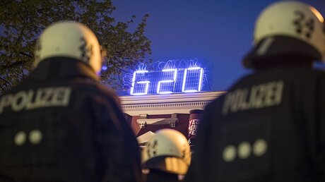 Sicherheitsmaßnahmen vor G20-Gipfel in Hamburg / © Christian Charisius (dpa)