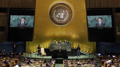 Generaldebatte der UN-Vollversammlung / © Richard Drew (dpa)