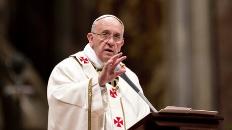 Papst Franziskus veröffentlicht neues Buch / © Vatican Media/Romano Siciliani (KNA)