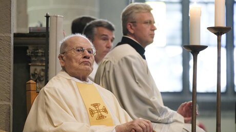 70-jähriges Priesterjubiläum Ferdinand Schulte Berge im Jahr 2018 / © Daniel Roth (Bistum Essen)