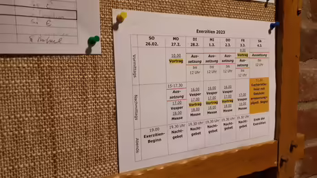 Wochenplan / &copy; Sr. Emmanuela (privat)