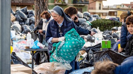 Sammlung von Hilfsgütern für die Ukraine / © Cristian Gennari/Romano Siciliani (KNA)