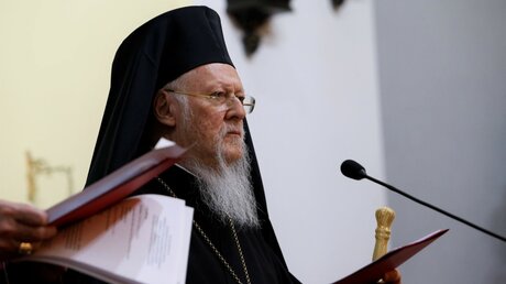 Bartholomaios I., griechisch-orthodoxer Patriarch von Konstantinopel und Ehrenoberhaupt der Weltorthodoxie (KNA)