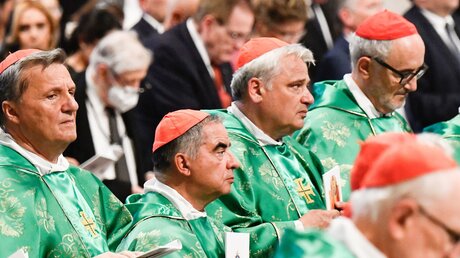Kardinal Konrad Krajewski (Dritter von links) / © Paolo Galosi/Romano Siciliani (KNA)