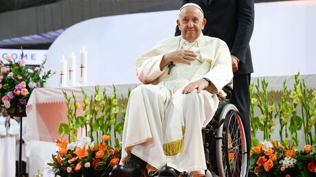 Papst Franziskus in der Mongolei / © Vatican Media/Romano Siciliani (KNA)