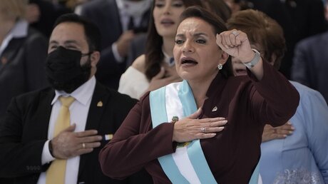 Präsidentin Xiomara Castro von Honduras / © Moises Castillo (dpa)