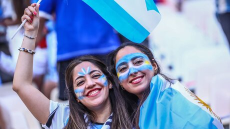 Argentinische Fans / © Tom Weller (dpa)