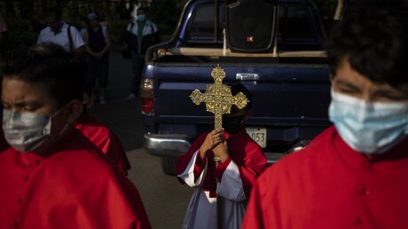Die katholische Kirche und die Bevölkerung in Nicaragua halten zusammen, sagt Hernandez / © Inti Ocon (dpa)