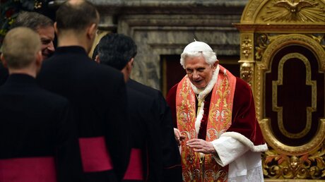 Papst Benedikt XVI. im Jahr 2012 (KNA)